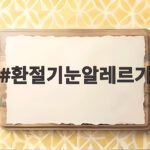 환절기눈알레르기
