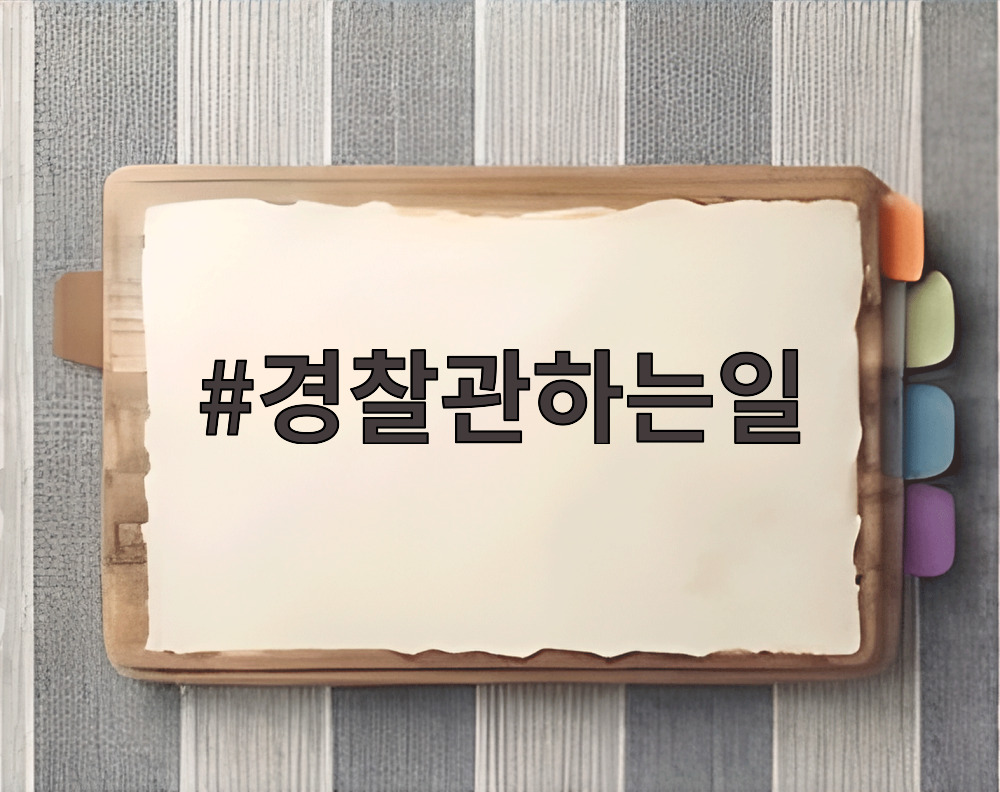 경찰관하는일