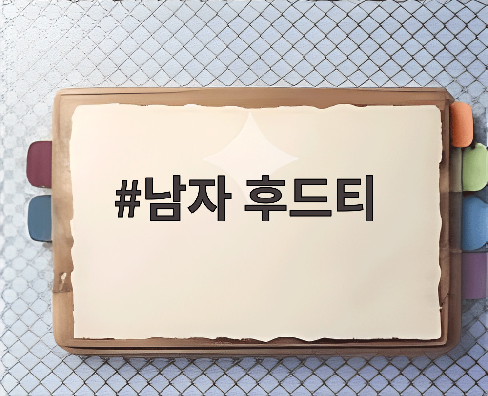 남자 후드티