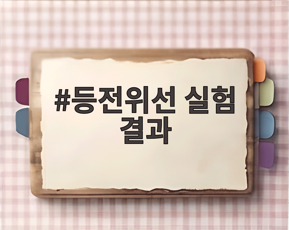 등전위선 실험 결과