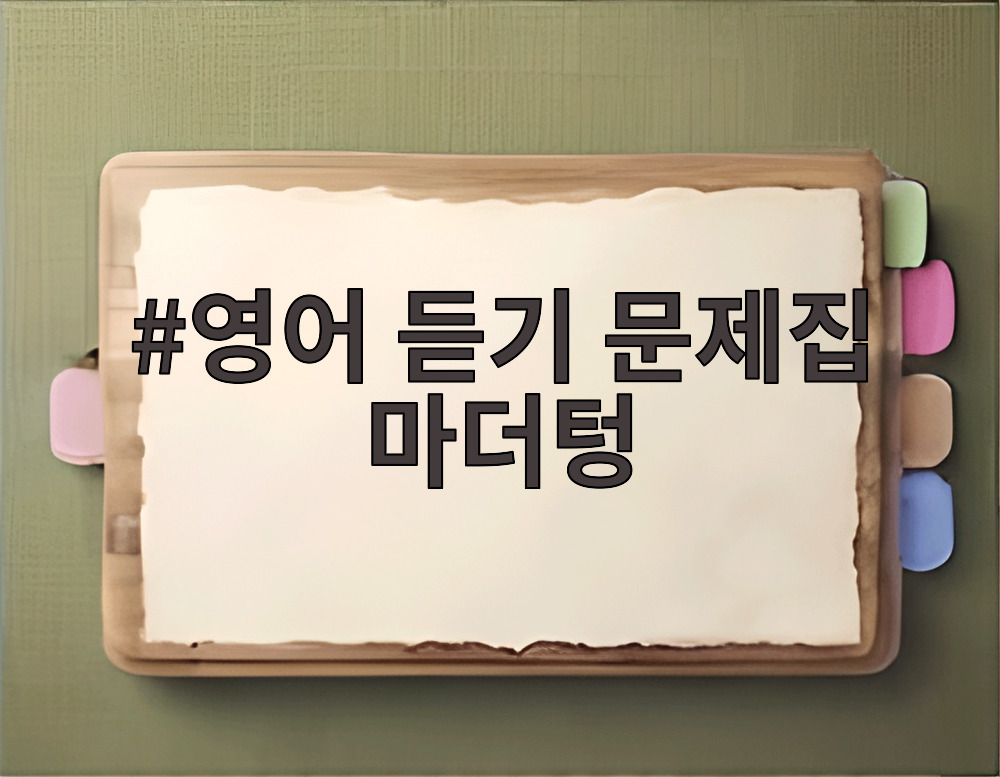 영어 듣기 문제집 마더텅