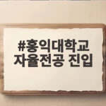 홍익대 자율전공 진입 조건과 준비 전략 홍익대학교 자율전공 진입