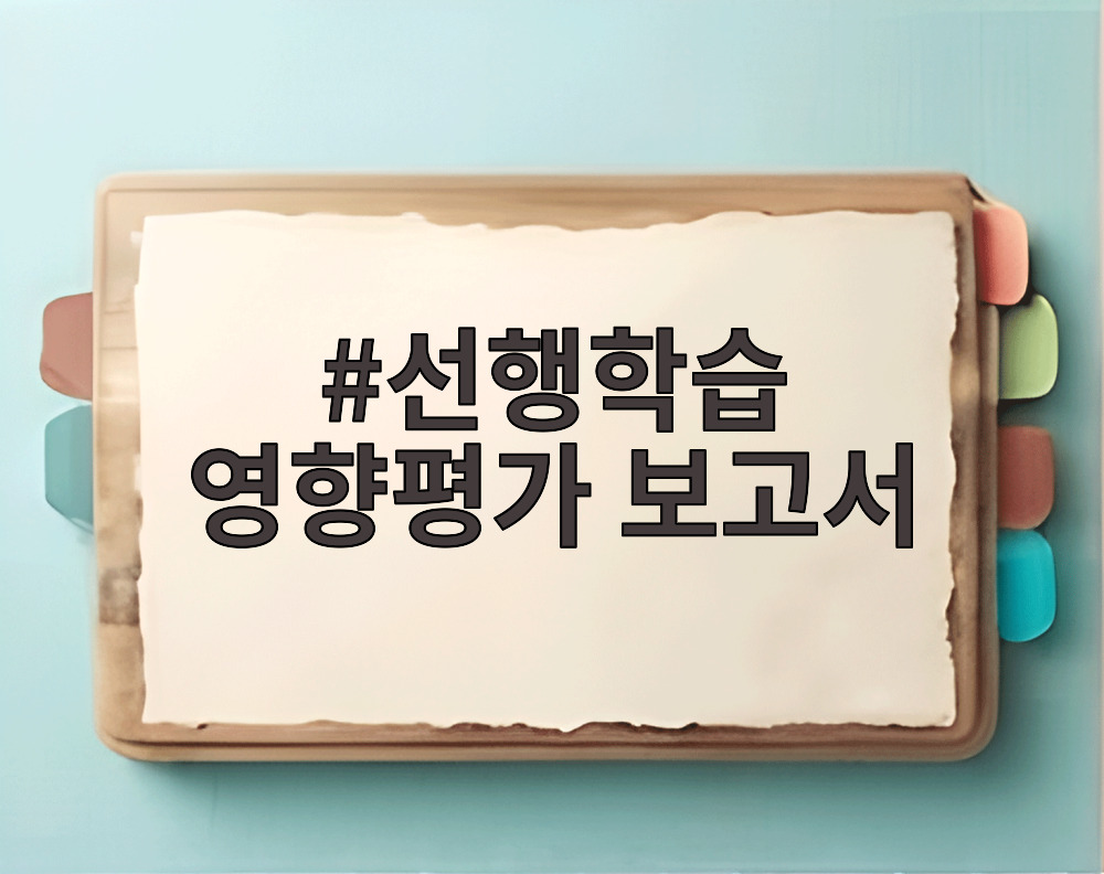 선행학습 영향평가 보고서