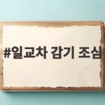 일교차 큰 날 감기 예방 생활 수칙 일교차 감기 조심