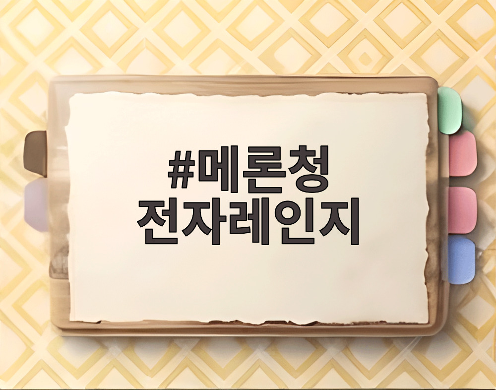메론청 전자레인지