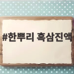 한뿌리 흑삼진액 선물 구성 가격 비교 한뿌리 흑삼진액