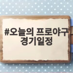 오늘의 프로야구 경기일정 9월 22일 4경기 가을야구 승부처 오늘의 프로야구 경기일정