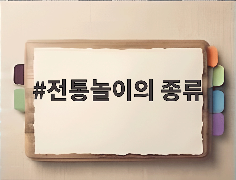 전통놀이의 종류