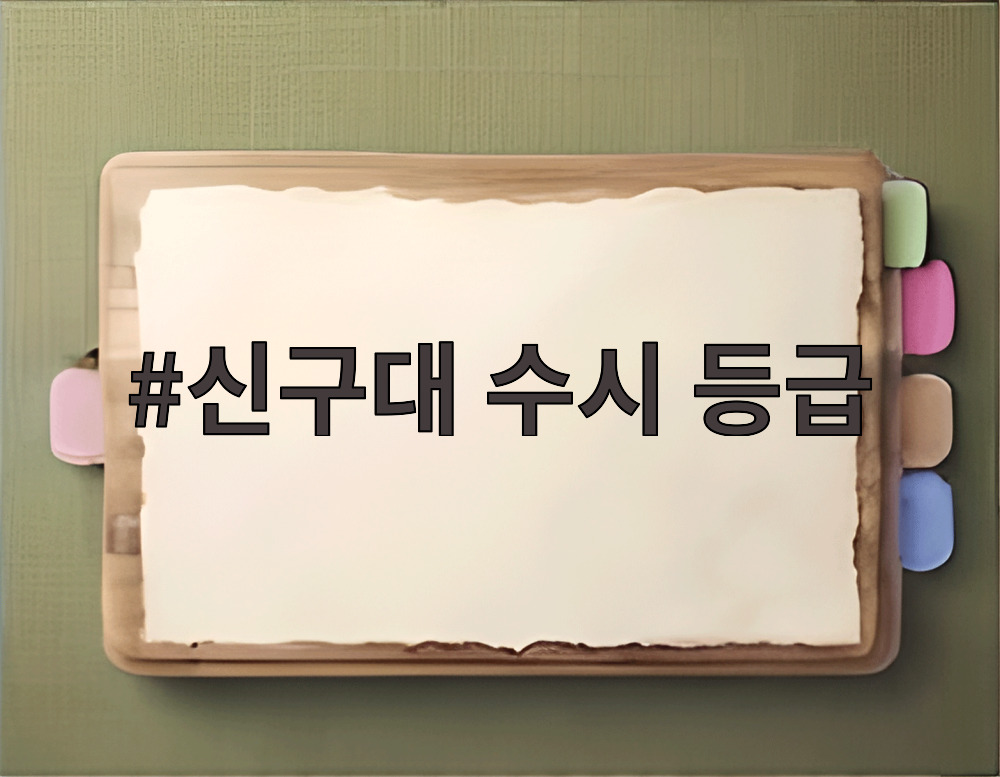 신구대 수시 등급