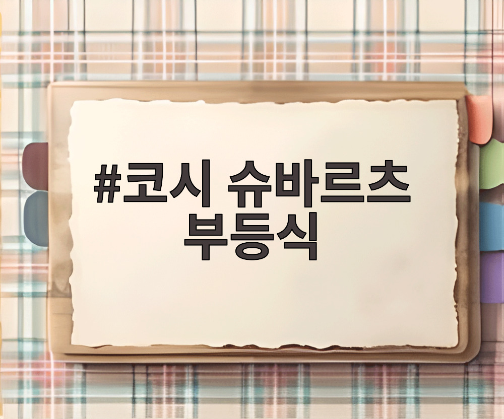 코시 슈바르츠 부등식