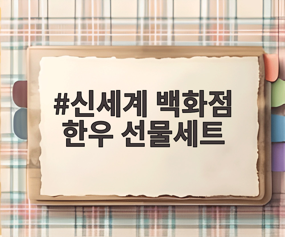 신세계 백화점 한우 선물세트