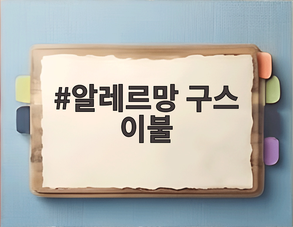 알레르망 구스 이불