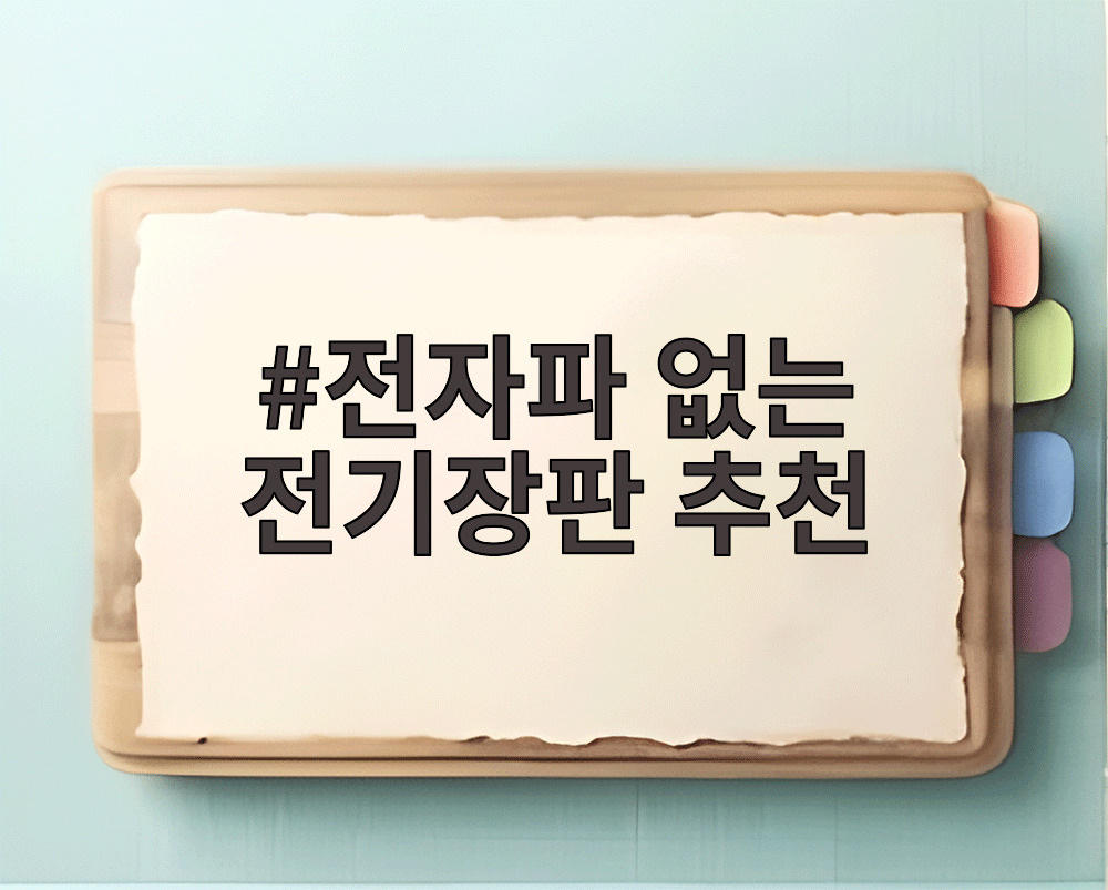 전자파 없는 전기장판 추천