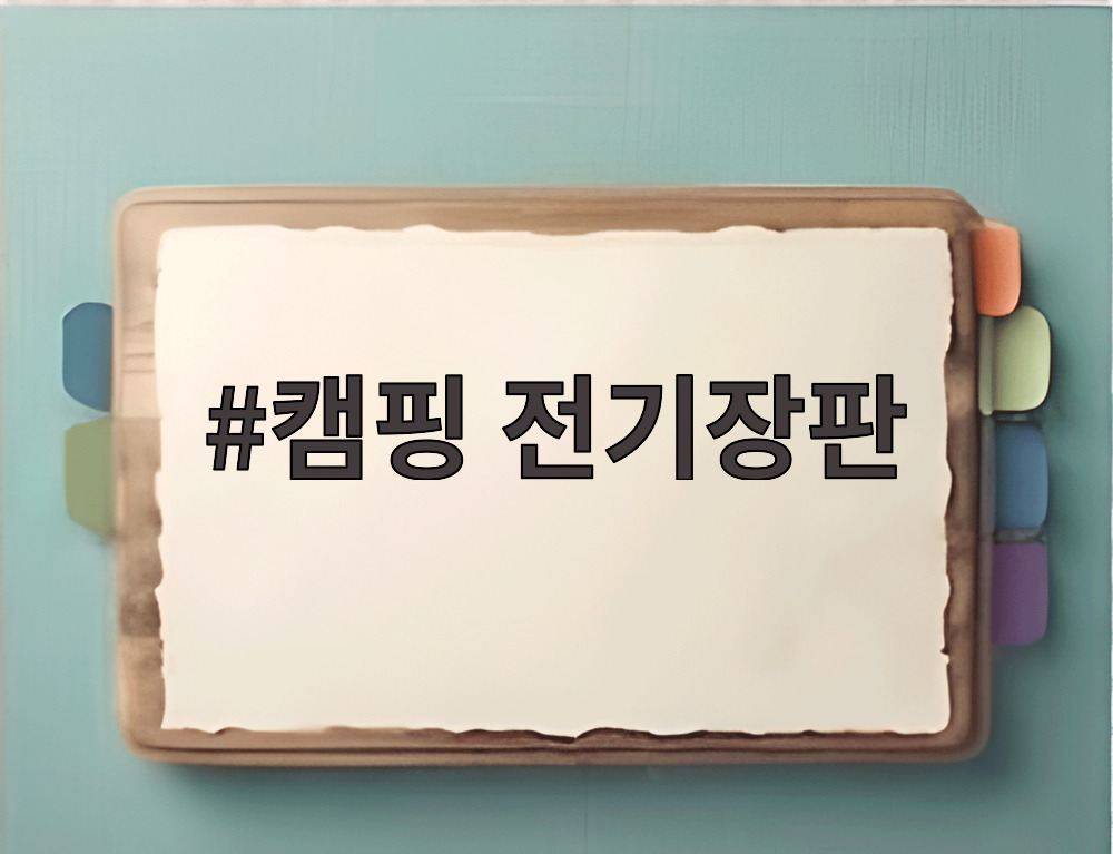 캠핑 전기장판