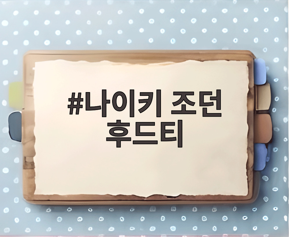 나이키 조던 후드티