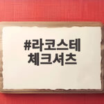 라코스테 체크셔츠
