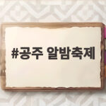 공주 알밤축제 2026 놓치면 아쉬운 가을밤의 달콤한 추억 공주 알밤축제