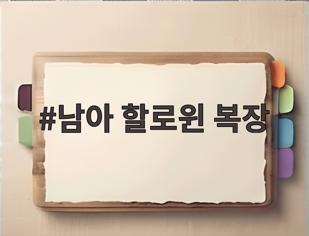 남아 할로윈 복장