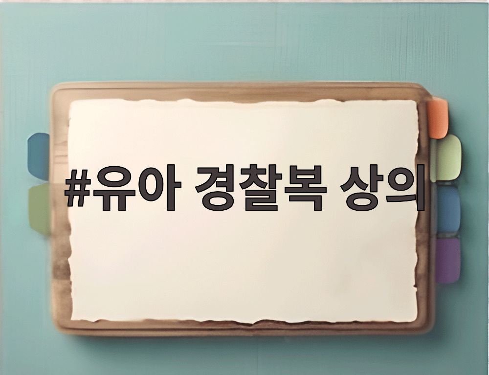 유아 경찰복 상의
