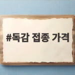 독감 접종 가격