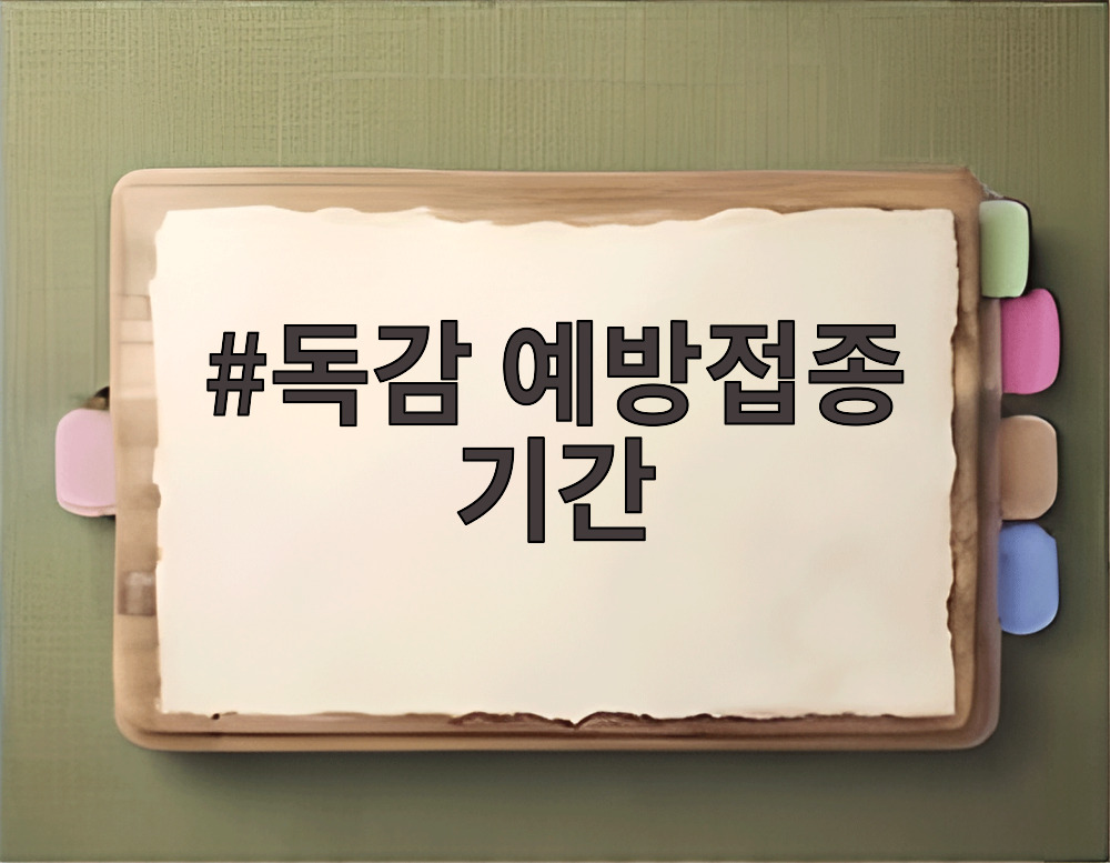 독감 예방접종 기간