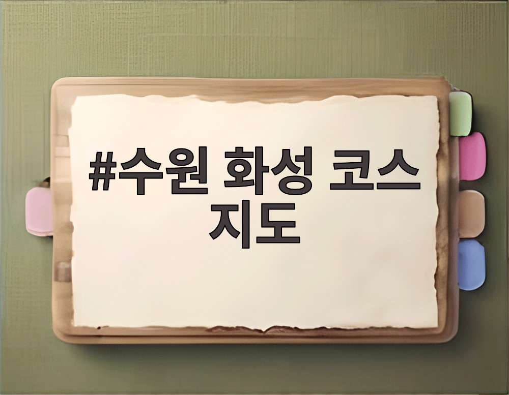 수원 화성 코스 지도