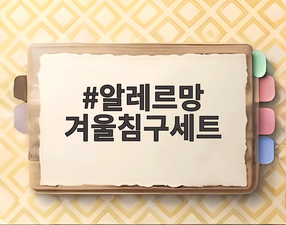 알레르망 겨울침구세트