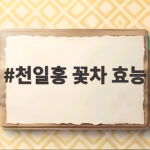 천일홍 꽃차 효능