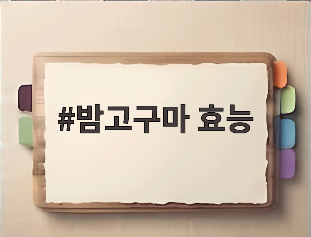 밤고구마 효능