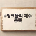 핑크뮬리 제주 동쪽