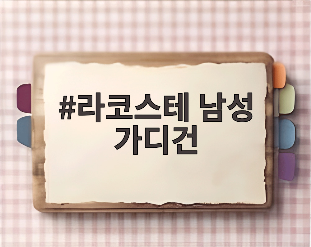 라코스테 남성 가디건