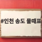 인천 송도 물때표