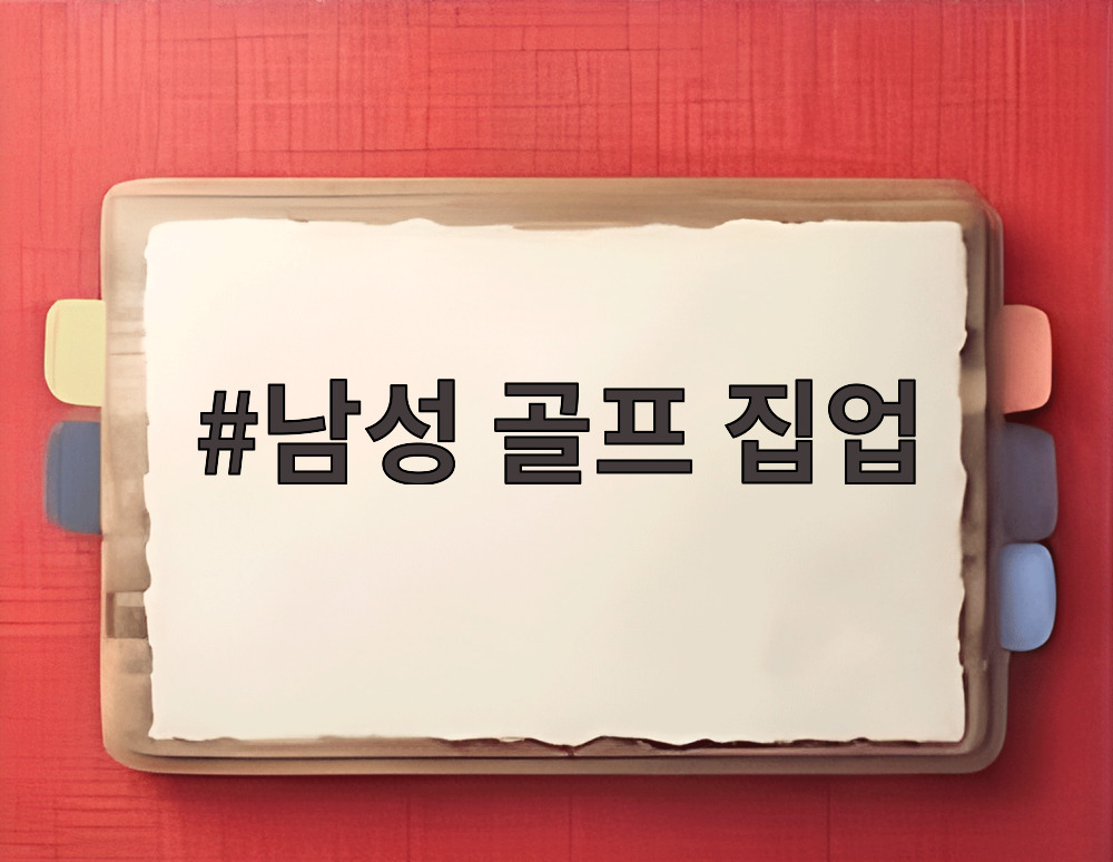 남성 골프 집업