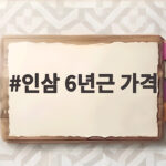 인삼 6년근 가격 비교 이것만 확인하면 후회 없는 선택 인삼 6년근 가격