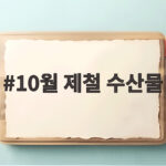 10월 제철 수산물