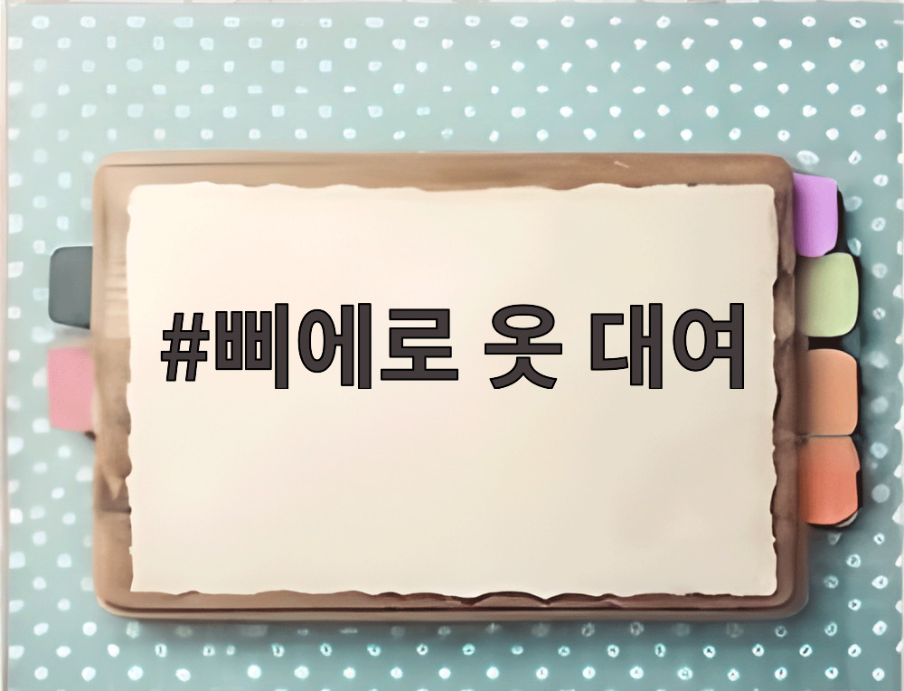 삐에로 옷 대여