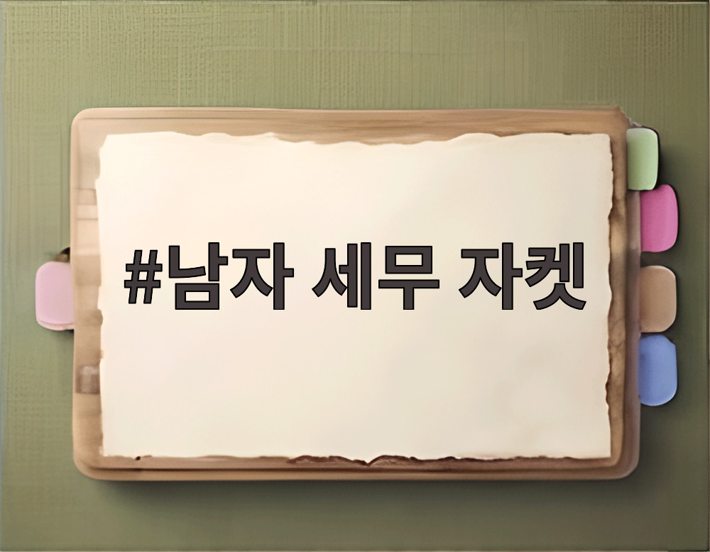 남자 세무 자켓
