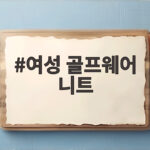 여성 골프웨어 니트 하나로 가을 라운딩 복장 걱정이 사라졌어요 여성 골프웨어 니트