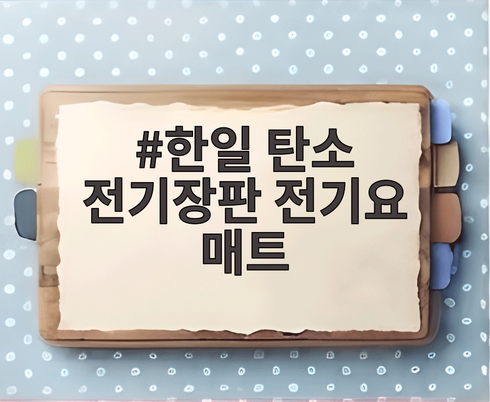 한일 탄소 전기장판 전기요 매트