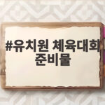 유치원 체육대회 준비물 이렇게만 챙기면 아이도 부모도 편해요 유치원 체육대회 준비물