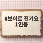 보이로 전기요 1인용