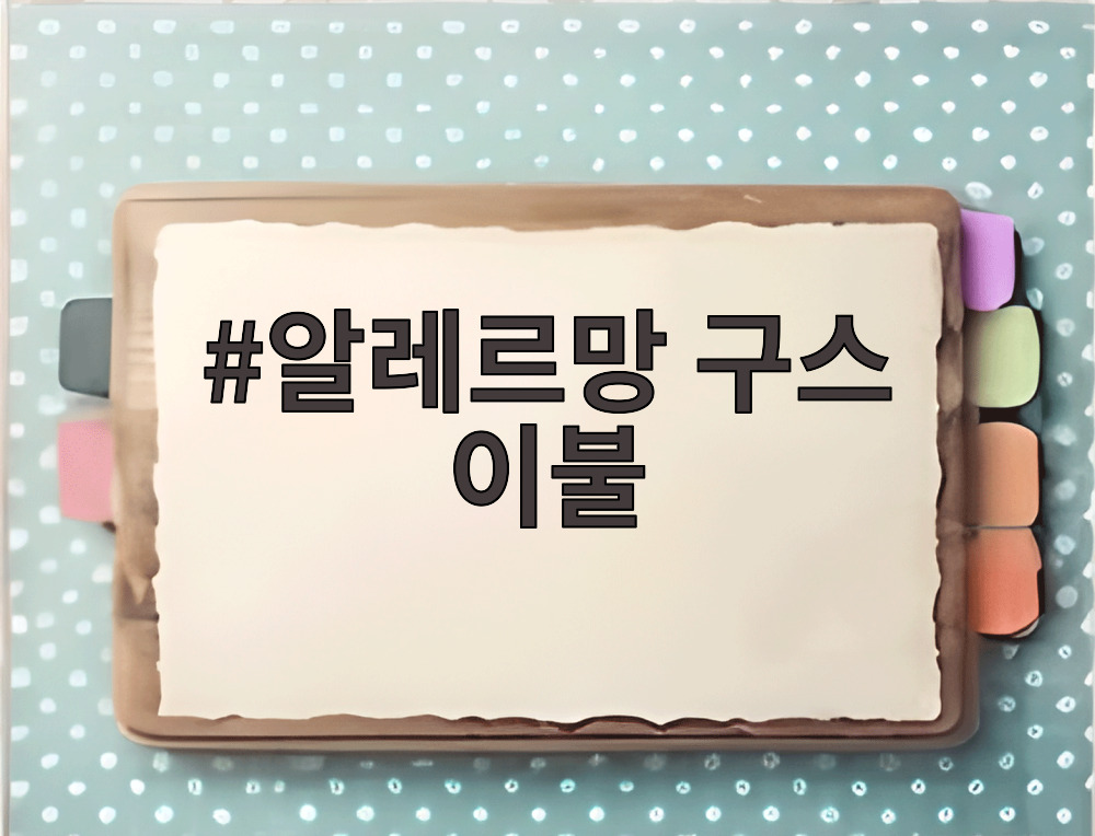 알레르망 구스 이불