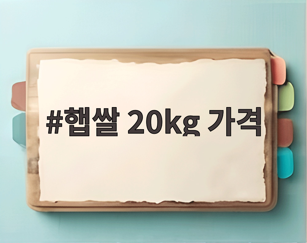 햅쌀 20kg 가격