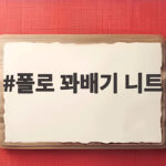 폴로 꽈배기 니트