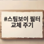스팀보이 필터 교체 주기