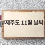 제주도 11월 날씨 생각보다 춥다 옷차림 이렇게 챙기세요 제주도 11월 날씨