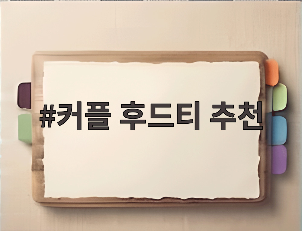 커플 후드티 추천