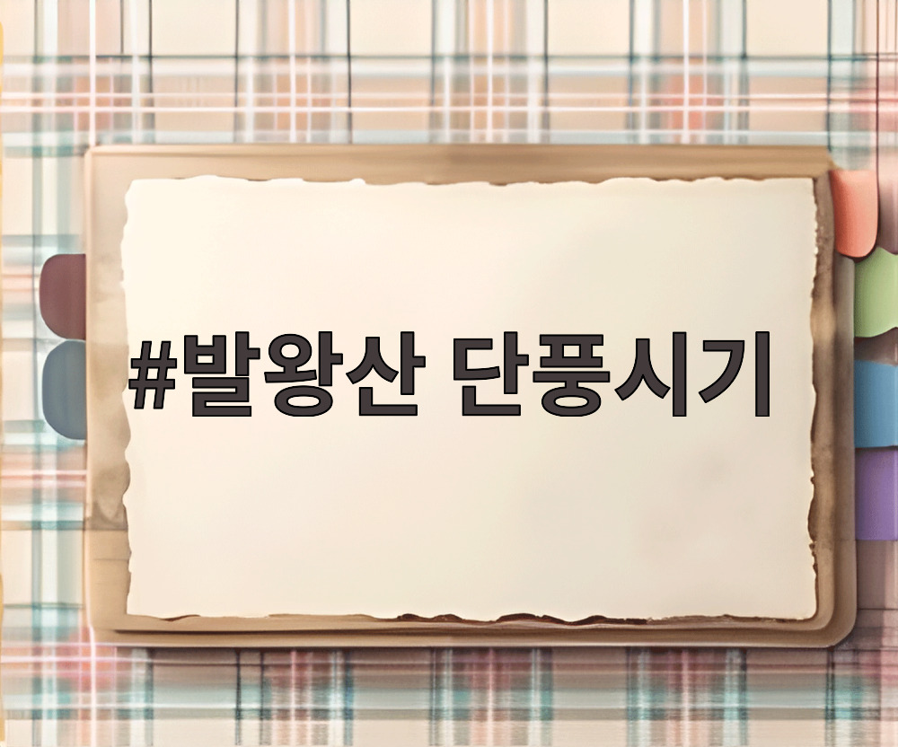 발왕산 단풍시기