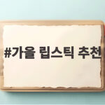 가을 립스틱 추천