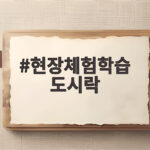 현장체험학습 도시락